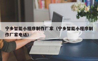 浮梁宁乡智能小程序制作厂家（宁乡智能小程序制作厂家电话）